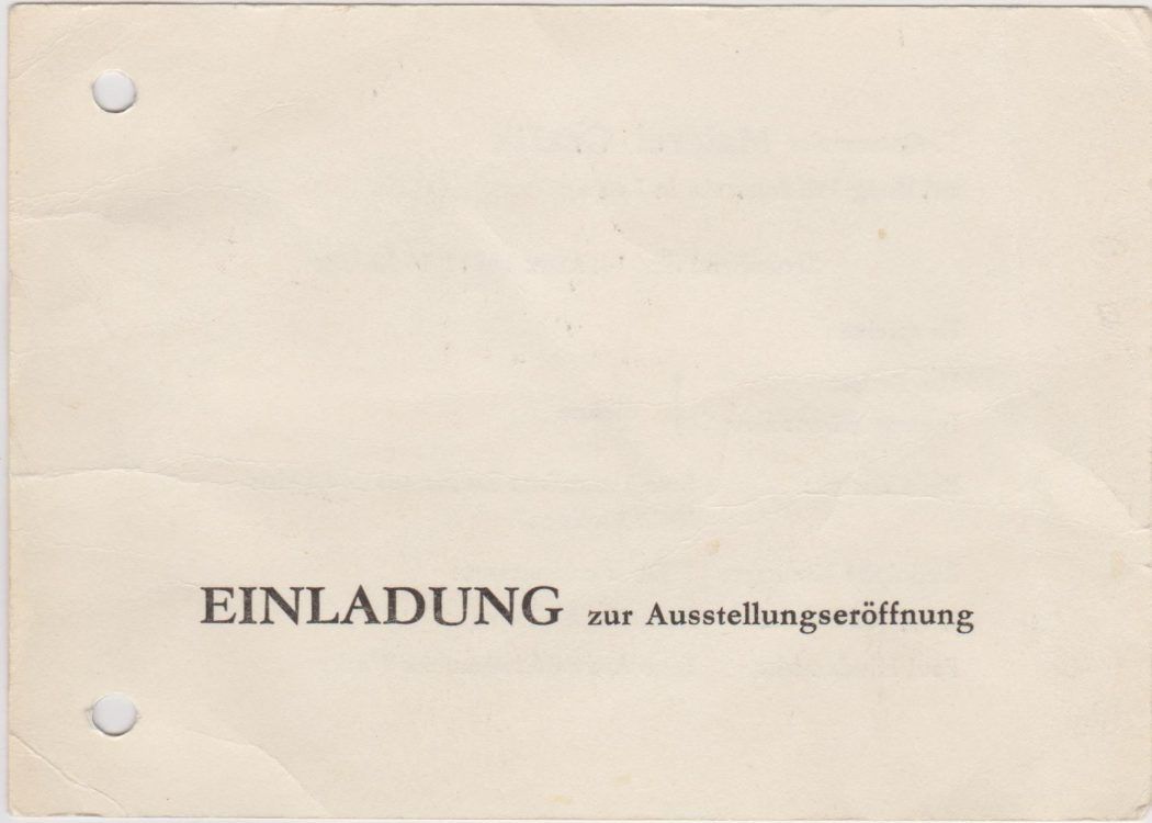 Einladung Burg Mildenstein Leisnig 1981 001 Einladung Burg Mildenstein Leisnig