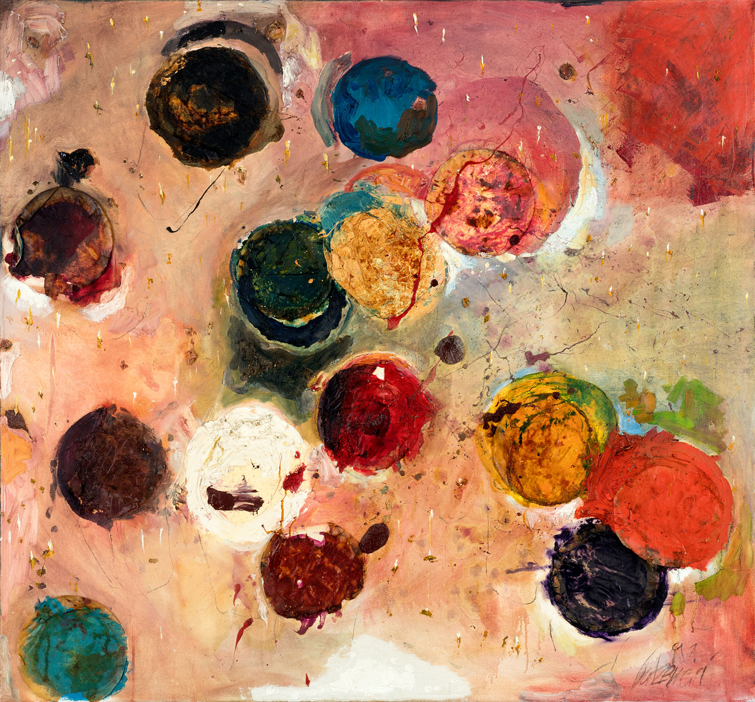 Thomas Gatzemeier Für Miles Davis 1991 Öl auf Leinwand 125 x 135 cm