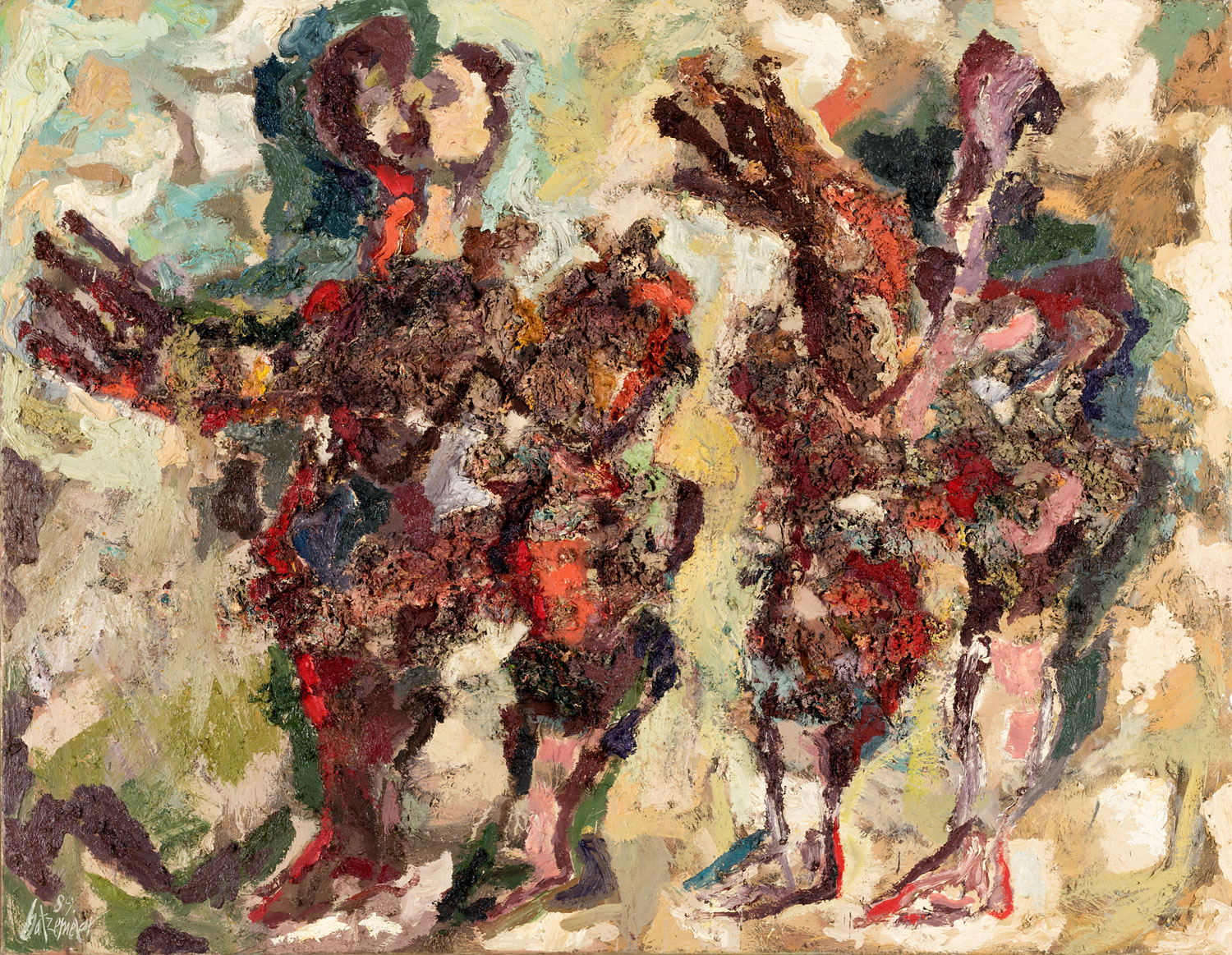Thomas Gatzemeier O.T. 1989 Öl auf Leinwand 100 x 130 cm