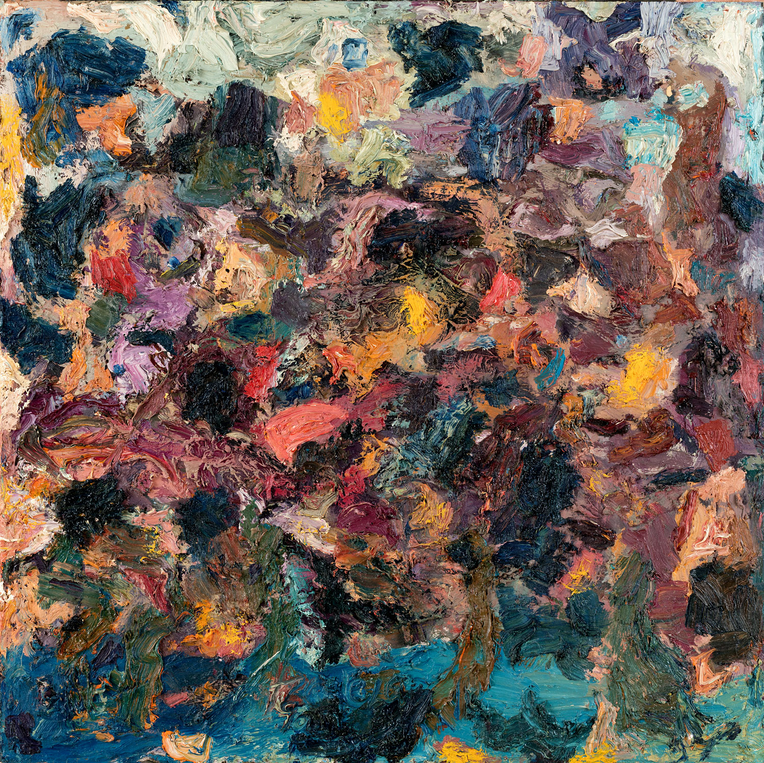 Thomas Gatzemeier Quadrat 2 1991 Öl auf Spanplatte 70 x 70 cm