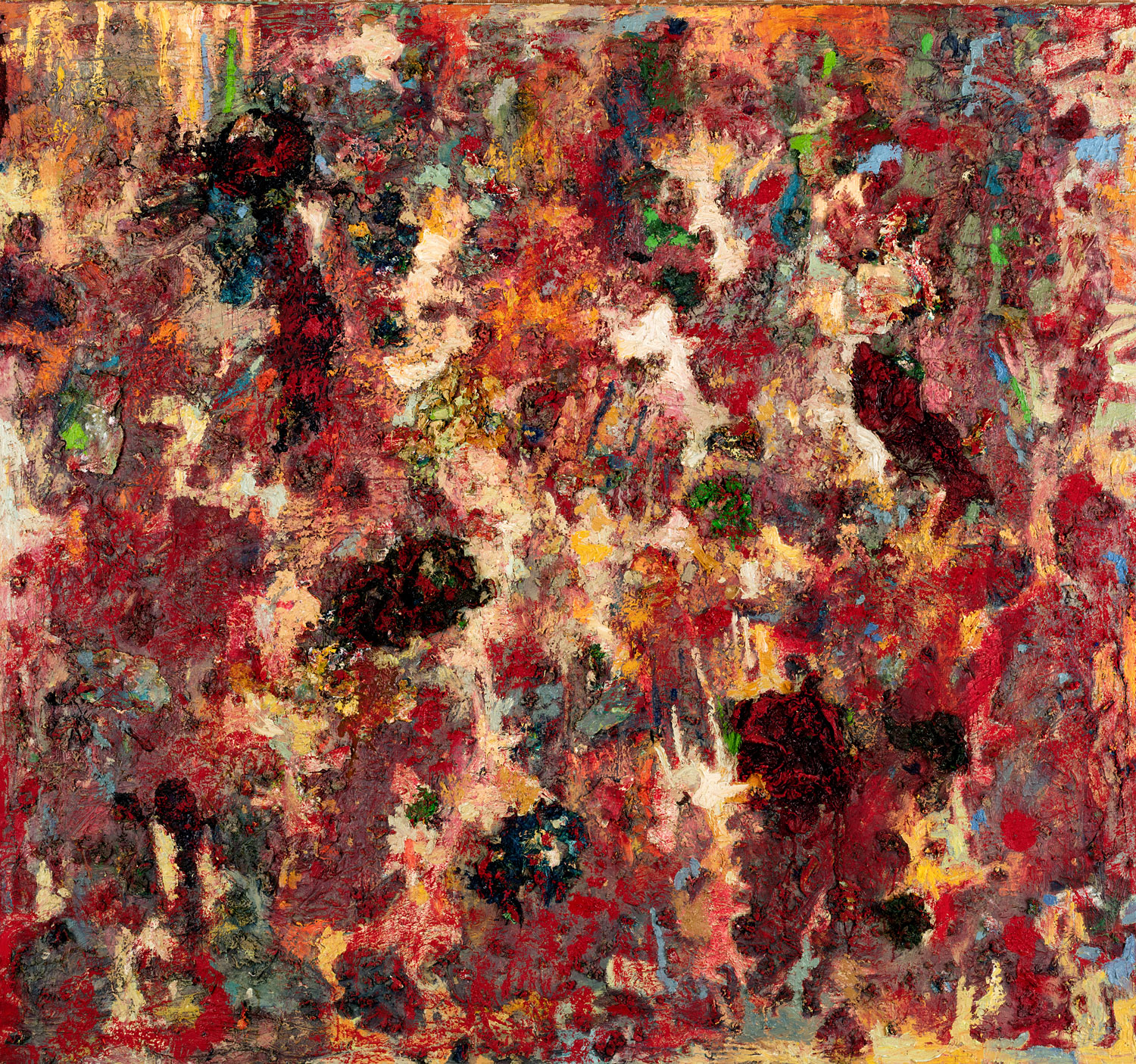 Thomas Gatzemeier Rote Topografie 1997 Öl auf Leinwand 140 x 150 cm
