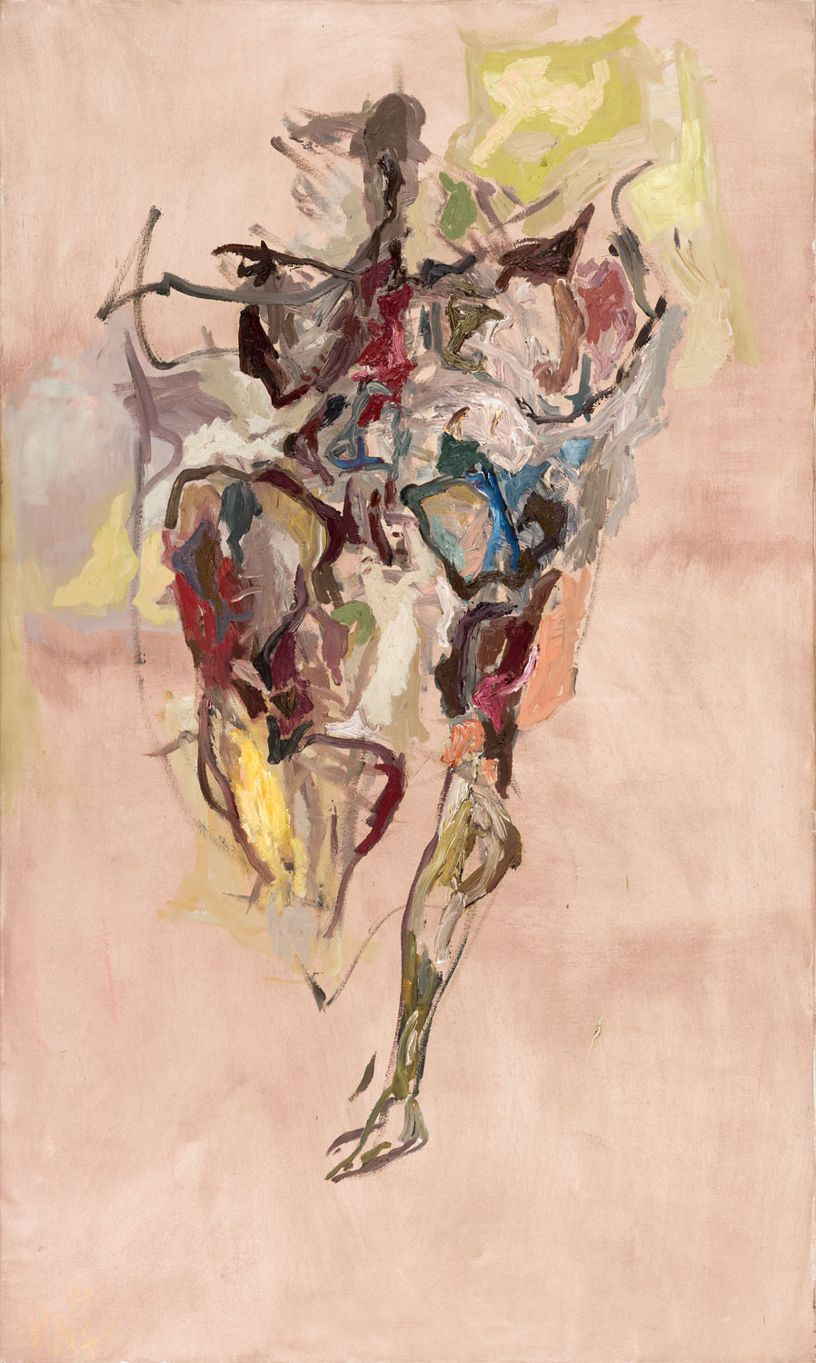 Thomas Gatzemeier Stehende 1 | 1991 Öl auf Leinwand 150 x 90 cm