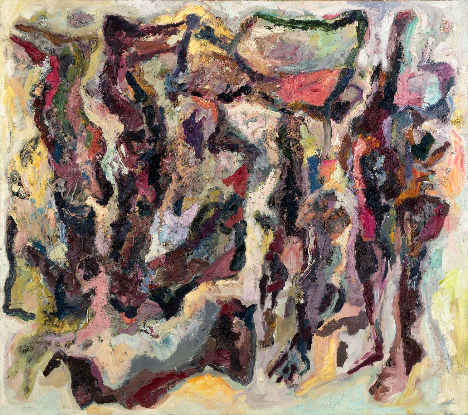 Thomas Gatzemeier Verworren 1990 Öl auf Leinwand 125 x 140 cm