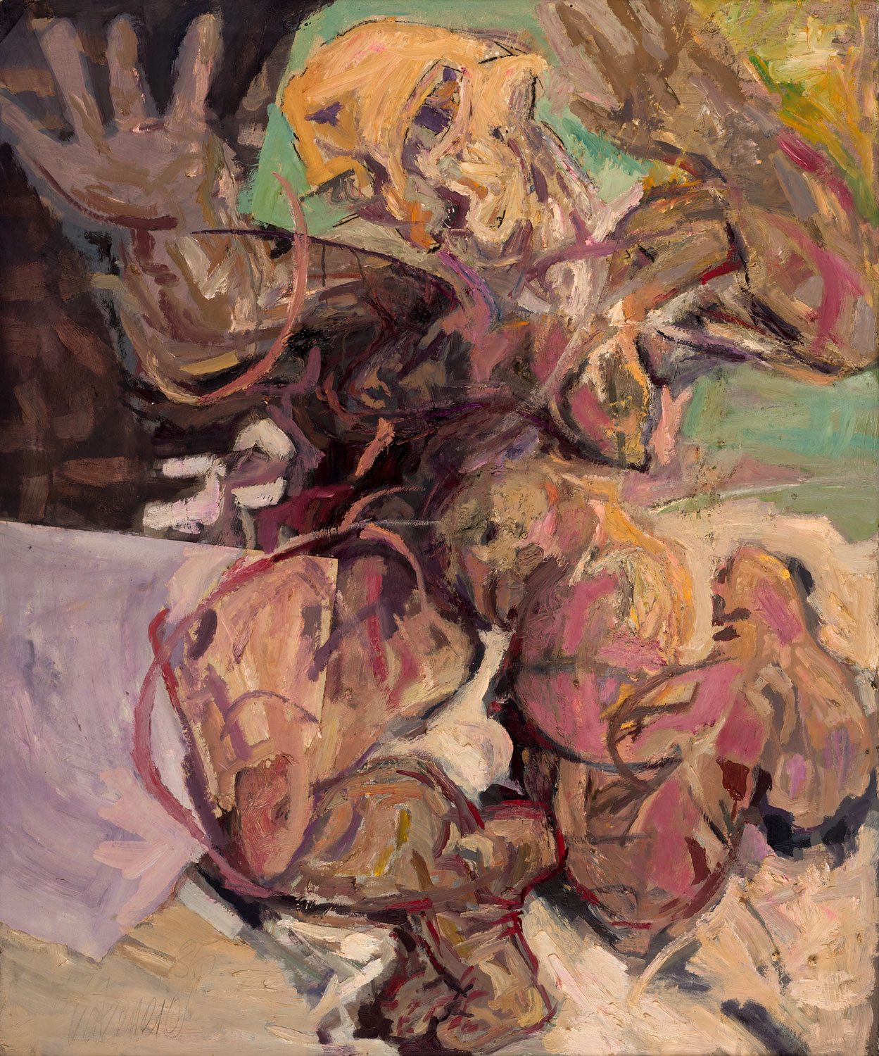 Thomas Gatzemeier Woman 1985 Öl auf Leinwand 120 x 110 cm