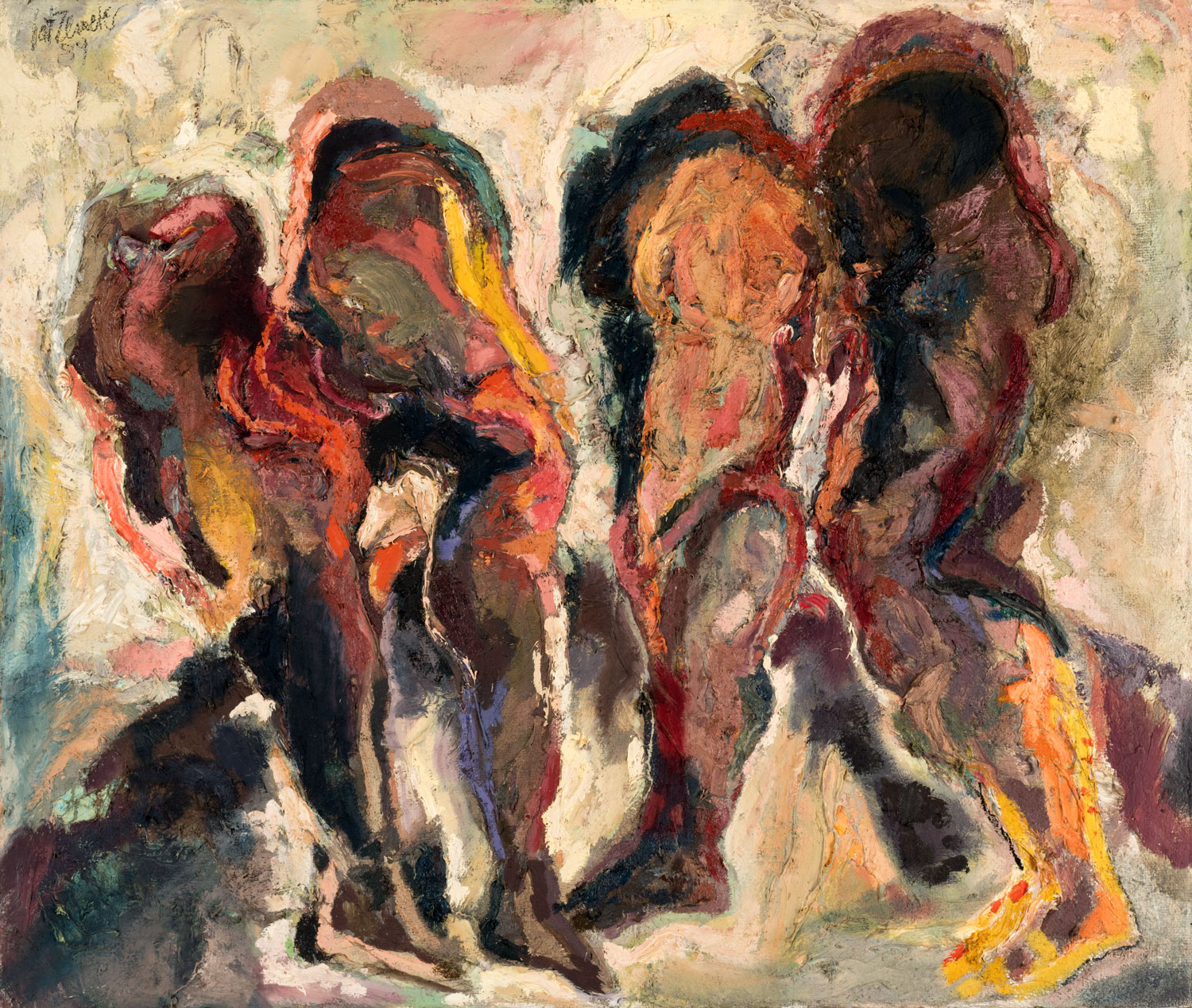 Thomas Gatzemeier Zwei Unterleiber 1989 Öl auf Leinwand 110 x 130 cm
